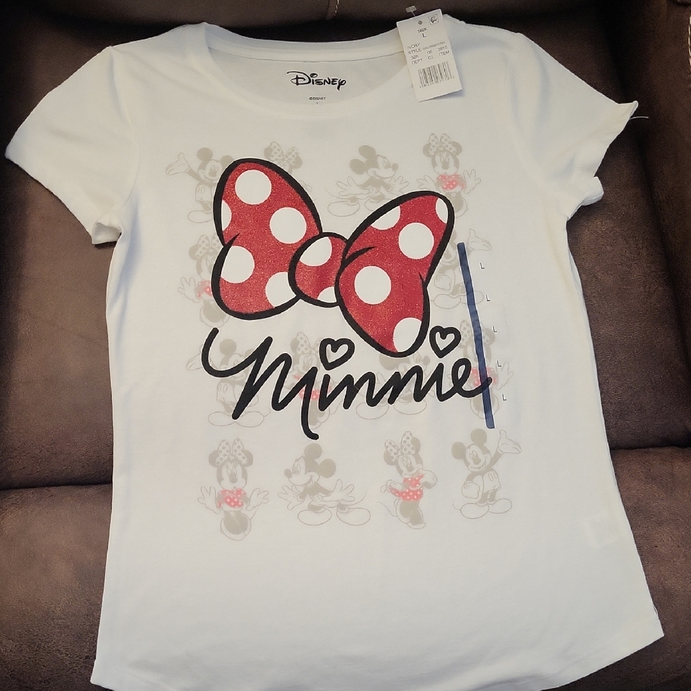 Disney Minnie Mouse Red Bow Kids Tee